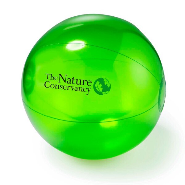 Translucent Bright Colors Beach Ball, 12"