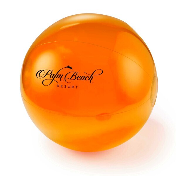 Translucent Bright Colors Beach Ball, 12"