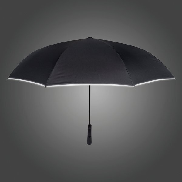 Reflective Edge Manual Open Inversion Umbrella, 48" Arc