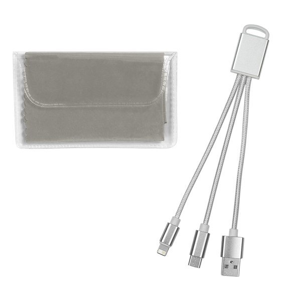 Braided Charging Buddy & Microfiber Cloth Set