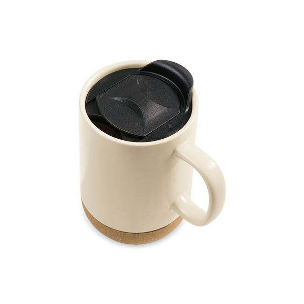 Valo Ceramic Lidded Mug, 14oz.