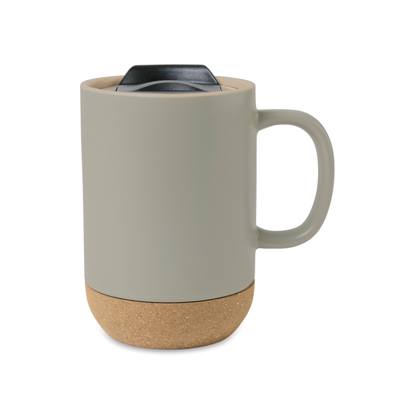 Valo Ceramic Lidded Mug, 14oz.
