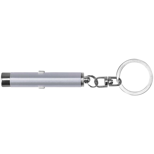 Dual Function Laser Pointer Flashlight Key Chain