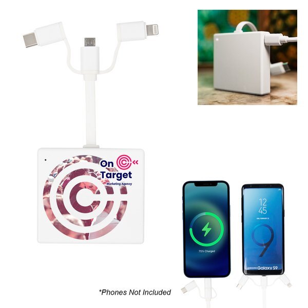 Flamingo 3-in-1 Pre-Charged Charger, 3000mAh