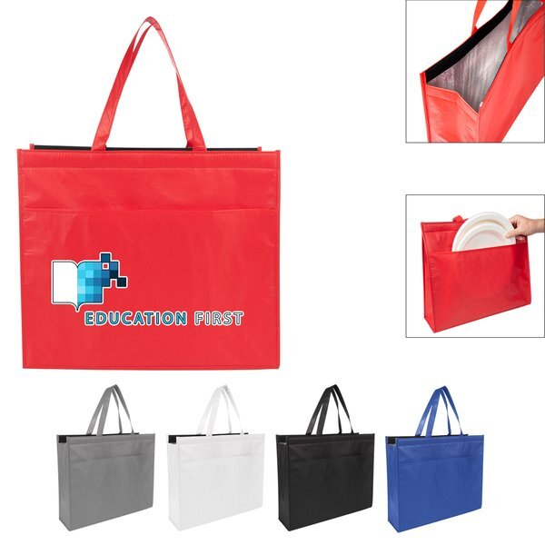 Matte Cooler Tote Bag w/ 100% rPET Material