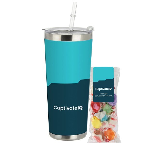 Salt Water Taffy & Tumbler w/ Straw Set