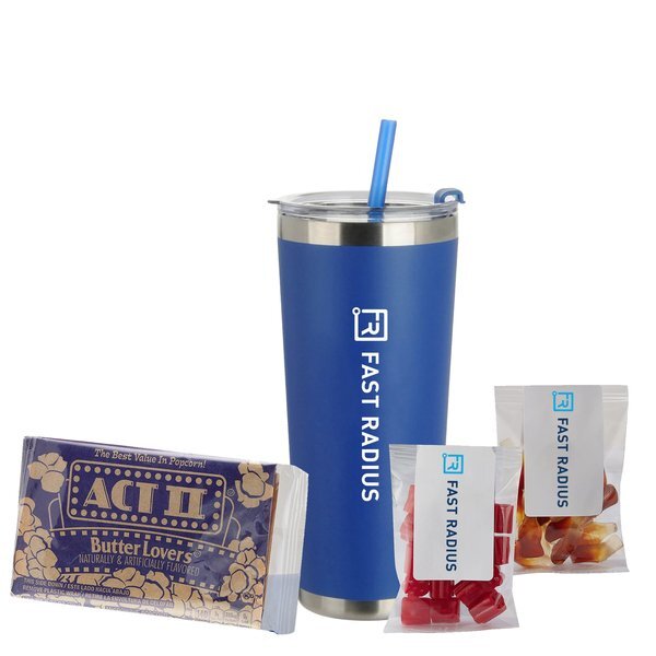 Popcorn, Candy & Tumbler w/ Straw Set