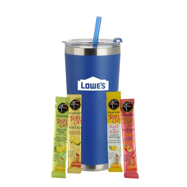 Sugar Free 4C® Tea 2 Go® Packets & Tumbler w/ Straw Set