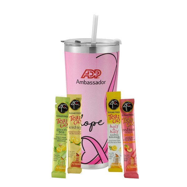Sugar Free 4C® Tea 2 Go® Packets & Tumbler w/ Straw Set