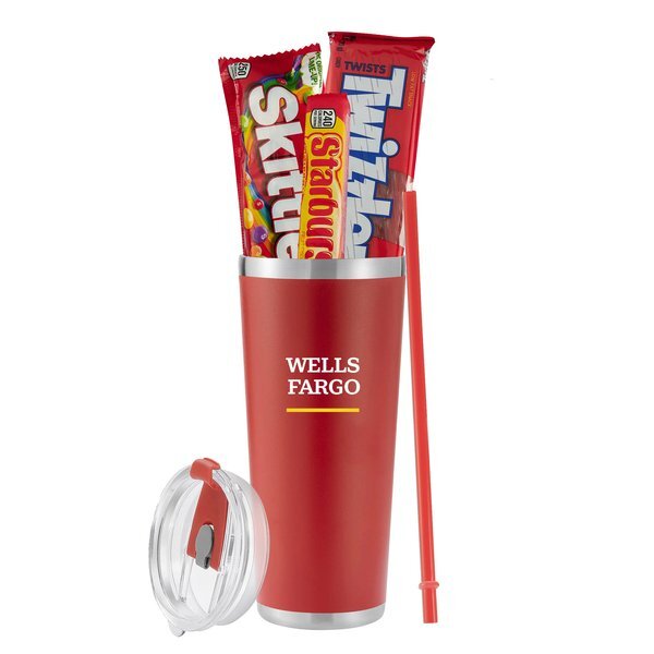 Starburst, Skittles, Twizzlers & Tumbler w/ Straw Set