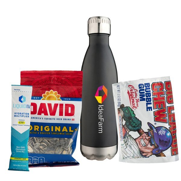 Liquid IV® Electrolyte Drink Mix, Sunflower Seeds, Gum & Vacuum Insulated Bottle Gift Set