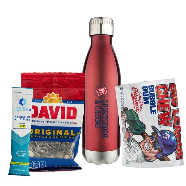 Liquid IV® Electrolyte Drink Mix, Sunflower Seeds, Gum & Vacuum Insulated Bottle Gift Set