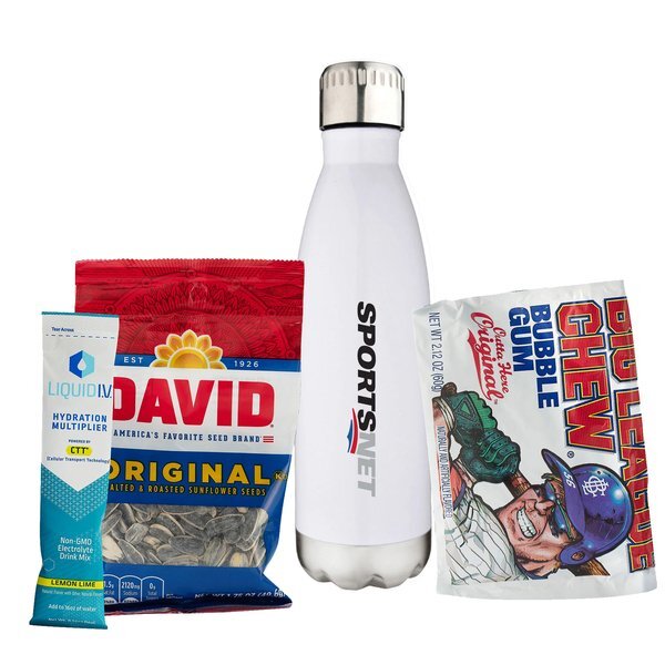 Liquid IV® Electrolyte Drink Mix, Sunflower Seeds, Gum & Vacuum Insulated Bottle Gift Set