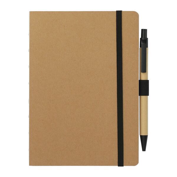Recycled Notebook & Pen, 5" x 7"