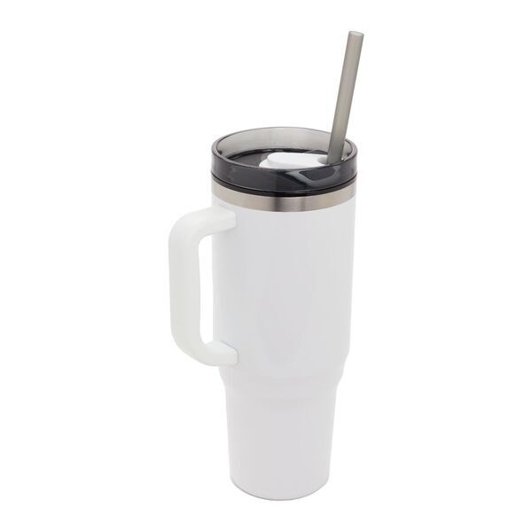 Thor Double-Wall Eco-Friendly Straw Tumbler, 40oz.