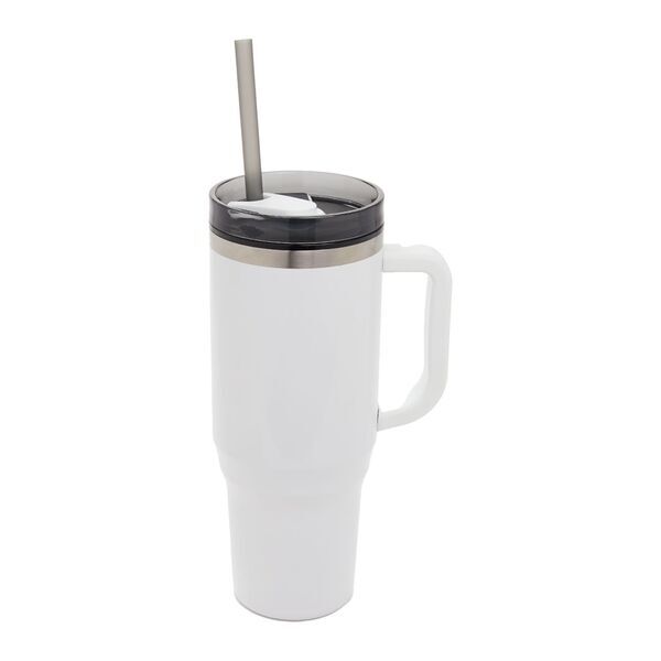 Thor Double-Wall Eco-Friendly Straw Tumbler, 40oz.