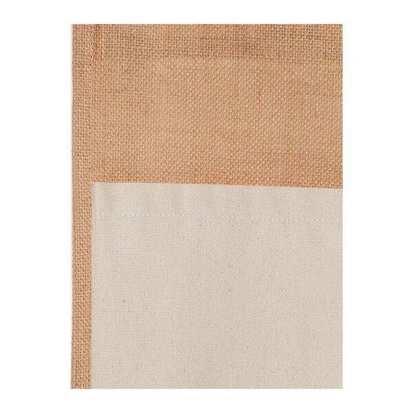 Jute Shopper Tote w/ Recycled Cotton Pocket