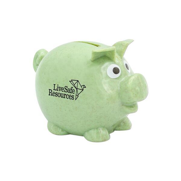Wheat Straw Piggy Bank