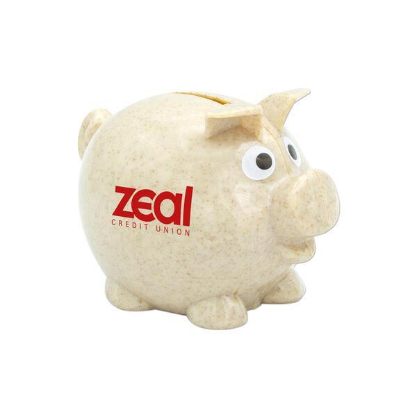 Wheat Straw Piggy Bank