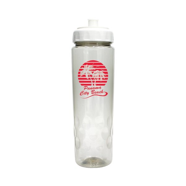 Recycled PET Bottle w/ Push N Pull Cap, 24oz.