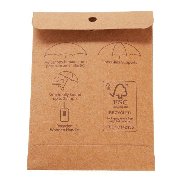 Recycled Auto Open Umbrella, 46" Arc