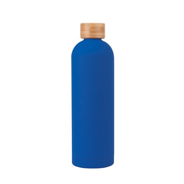 Viviane Double Wall Stainless Steel Bottle w/ Bamboo Lid, 32oz.