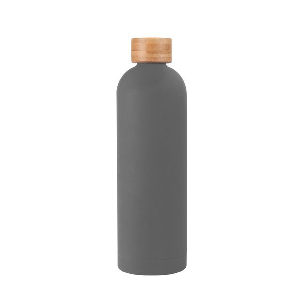Viviane Double Wall Stainless Steel Bottle w/ Bamboo Lid, 32oz.