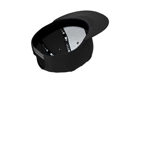 New Era® Standard Fit Flat Bill Polyester Snapback Cap
