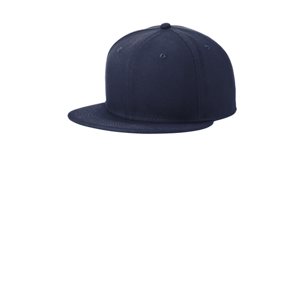 New Era® Standard Fit Flat Bill Polyester Snapback Cap