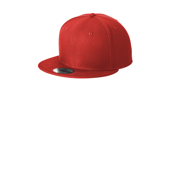 New Era® Standard Fit Flat Bill Polyester Snapback Cap