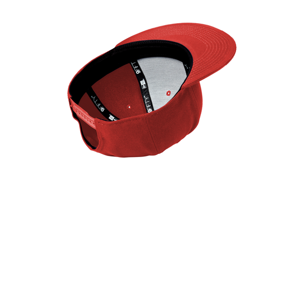 New Era® Standard Fit Flat Bill Polyester Snapback Cap