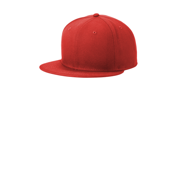 New Era® Standard Fit Flat Bill Polyester Snapback Cap