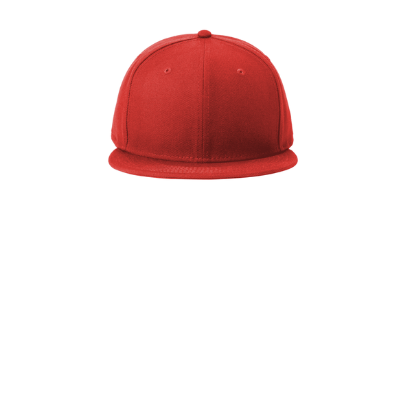 New Era® Standard Fit Flat Bill Polyester Snapback Cap