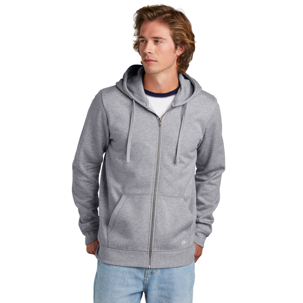 New Era® Comeback Fleece Cotton/Poly Full-Zip Unisex Hoodie