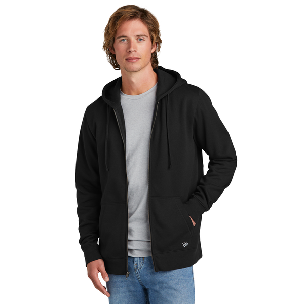 New Era® Comeback Fleece Cotton/Poly Full-Zip Unisex Hoodie