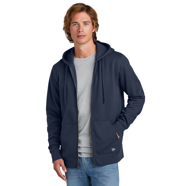 New Era® Comeback Fleece Cotton/Poly Full-Zip Unisex Hoodie