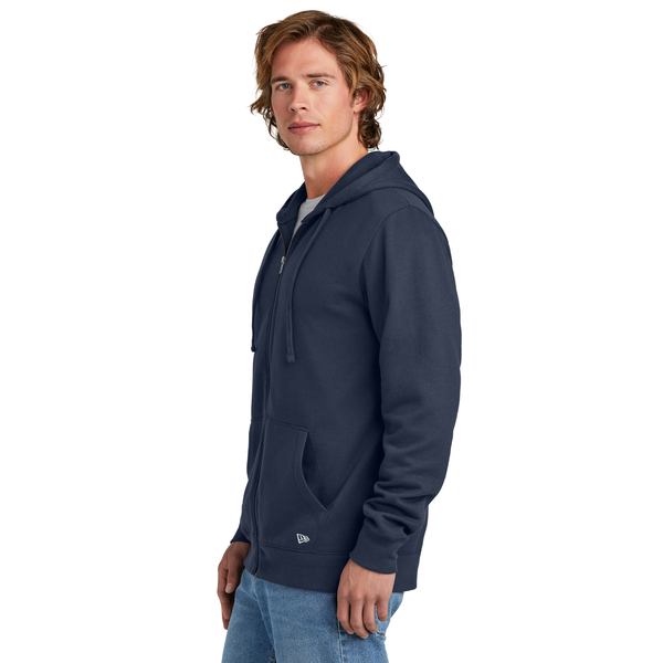 New Era® Comeback Fleece Cotton/Poly Full-Zip Unisex Hoodie