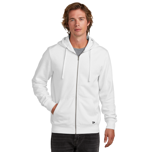 New Era® Comeback Fleece Cotton/Poly Full-Zip Unisex Hoodie
