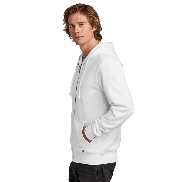 New Era® Comeback Fleece Cotton/Poly Full-Zip Unisex Hoodie