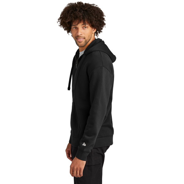 New Era® Heritage Fleece Combed Cotton/Poly Full-Zip Unisex Hoodie