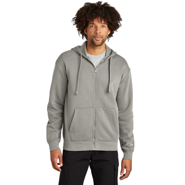 New Era® Heritage Fleece Combed Cotton/Poly Full-Zip Unisex Hoodie