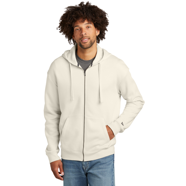 New Era® Heritage Fleece Combed Cotton/Poly Full-Zip Unisex Hoodie