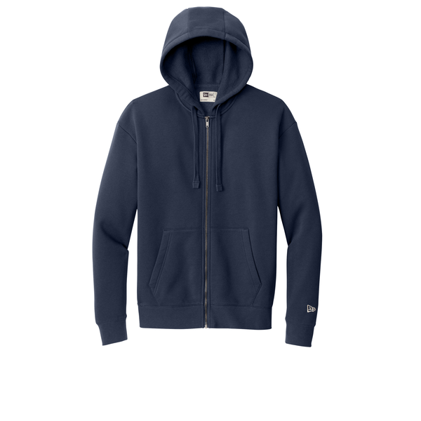 New Era® Heritage Fleece Combed Cotton/Poly Full-Zip Unisex Hoodie