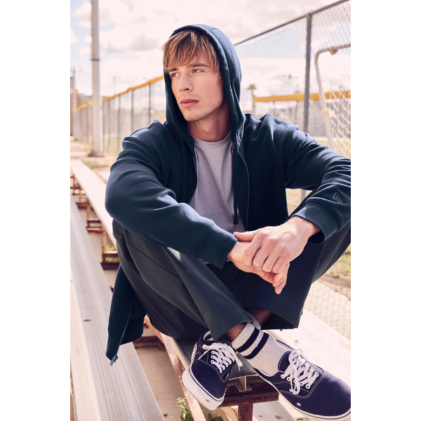 New Era® Heritage Fleece Combed Cotton/Poly Full-Zip Unisex Hoodie