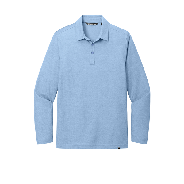 TravisMathew® Oceanside Cotton/Poly Heather Long Sleeve Men's Polo