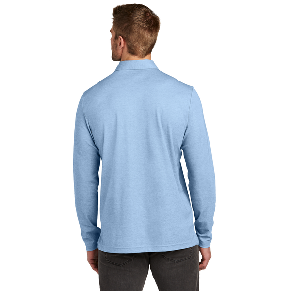 TravisMathew® Oceanside Cotton/Poly Heather Long Sleeve Men's Polo