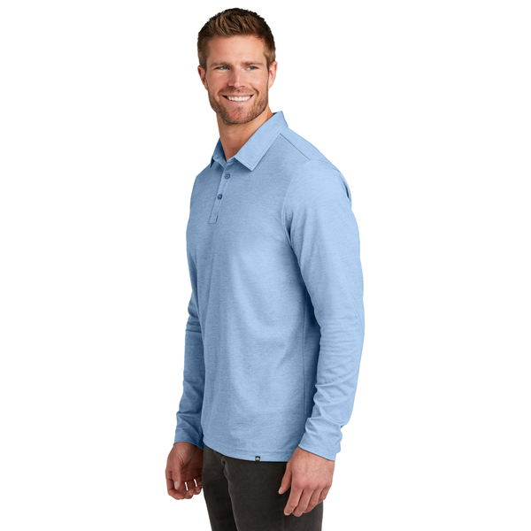 TravisMathew® Oceanside Cotton/Poly Heather Long Sleeve Men's Polo