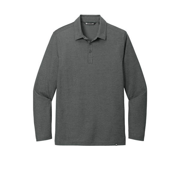 TravisMathew® Oceanside Cotton/Poly Heather Long Sleeve Men's Polo