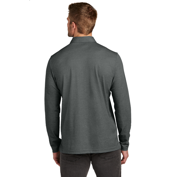 TravisMathew® Oceanside Cotton/Poly Heather Long Sleeve Men's Polo
