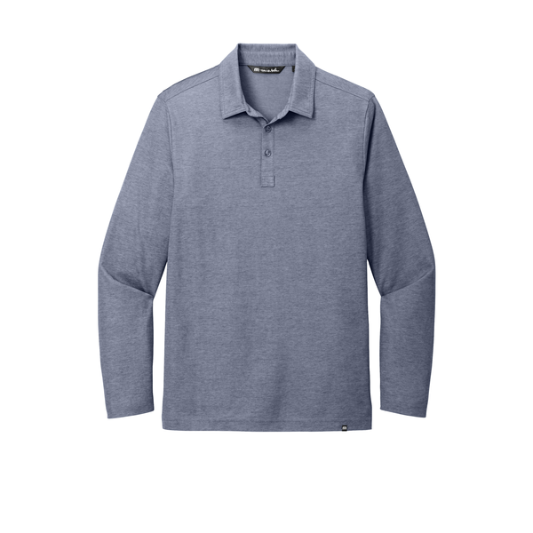 TravisMathew® Oceanside Cotton/Poly Heather Long Sleeve Men's Polo